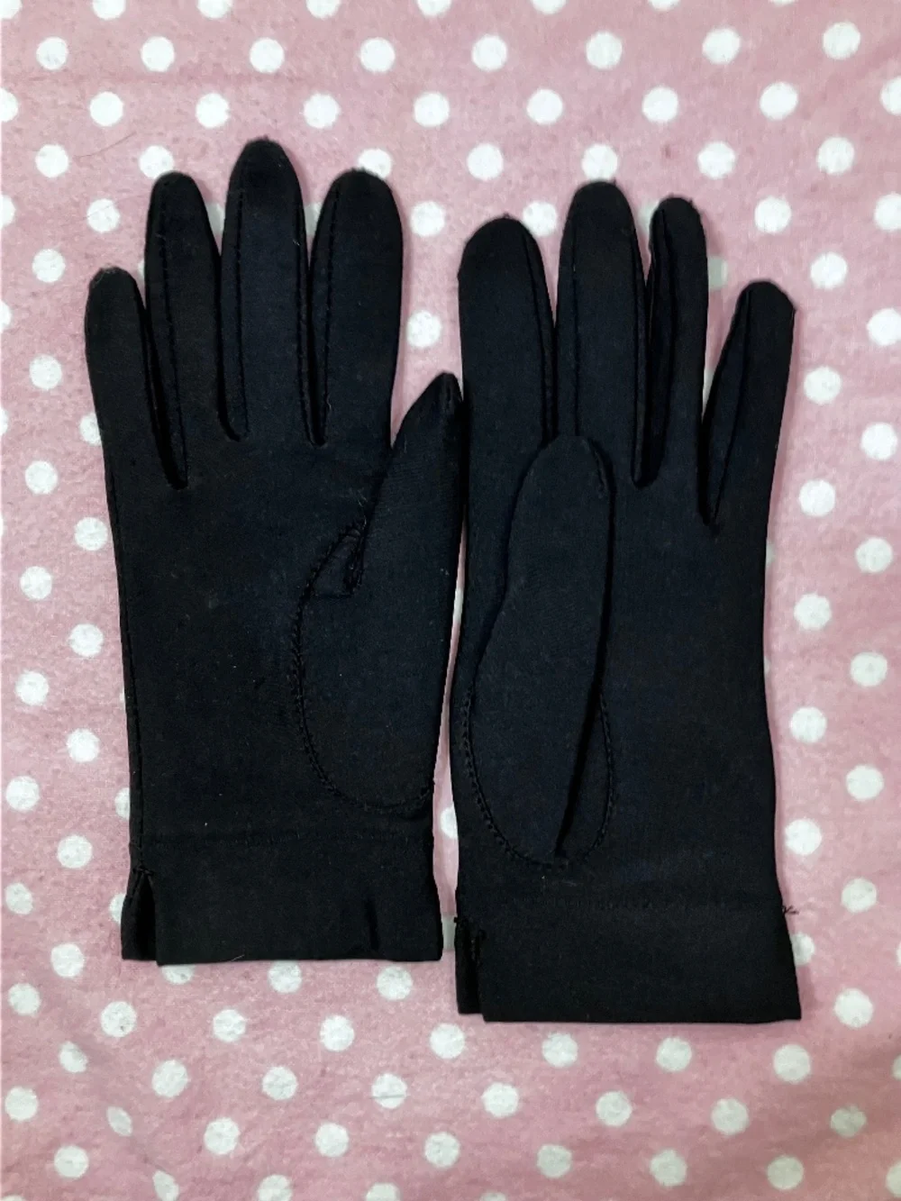 Vintage Isotoner Black Gloves OS - Picture 1 of 9